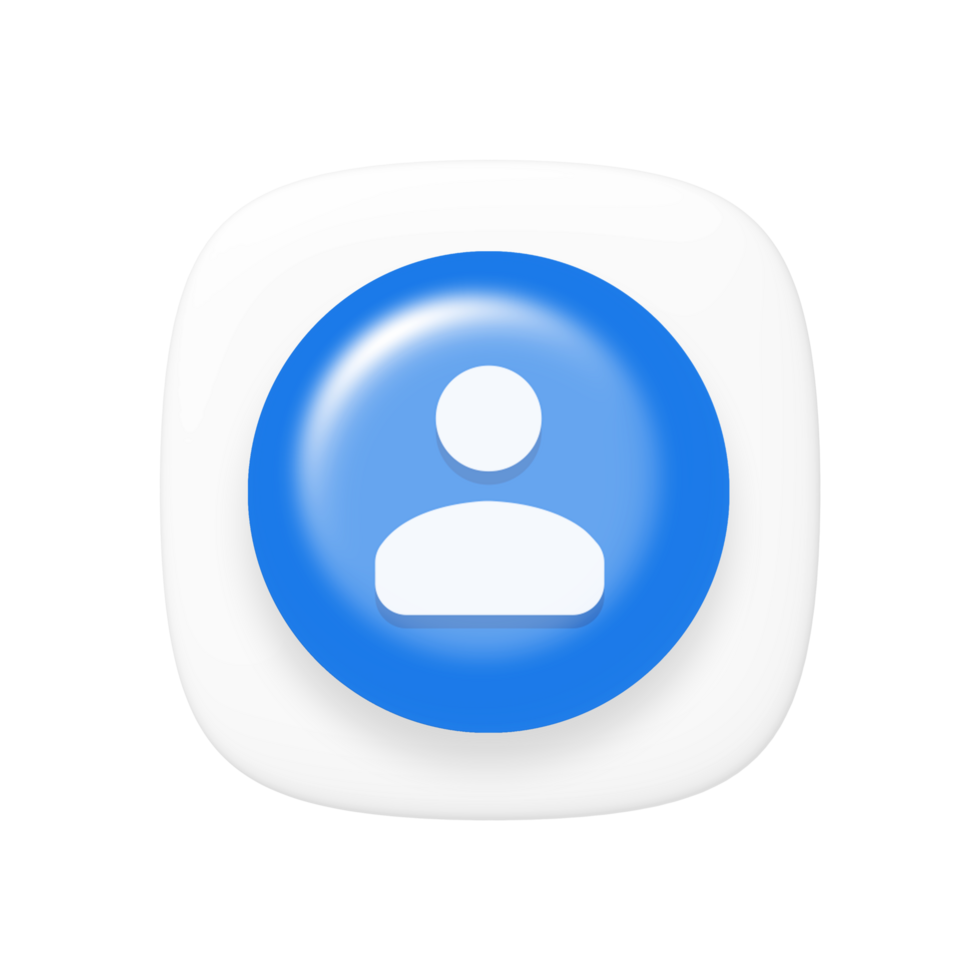 Google contacts app on transparent background png