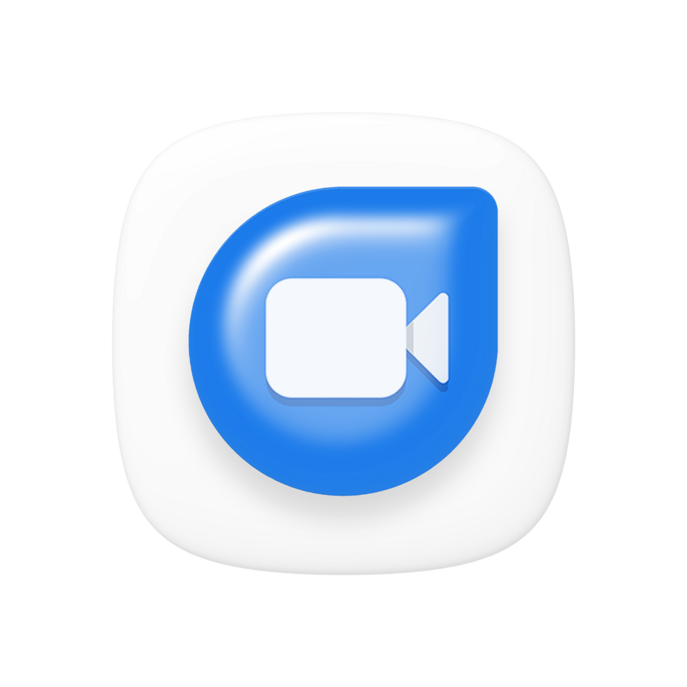 Google Duo app on transparent background png