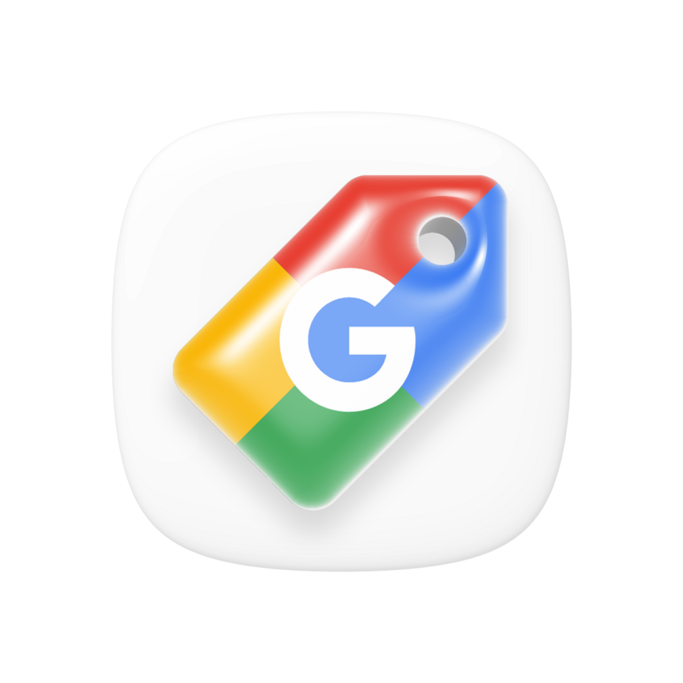 Google Shopping icon on transparent background png