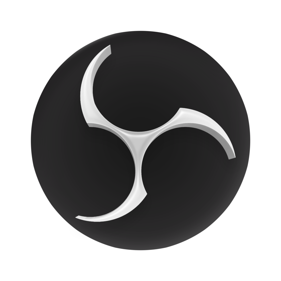 OBS Studio icon on transparent background png