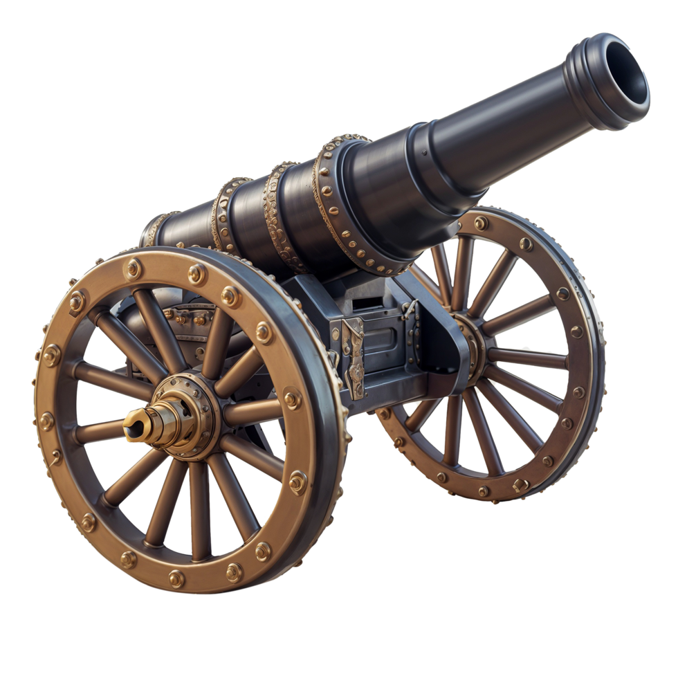 A cannon on a transparent background png