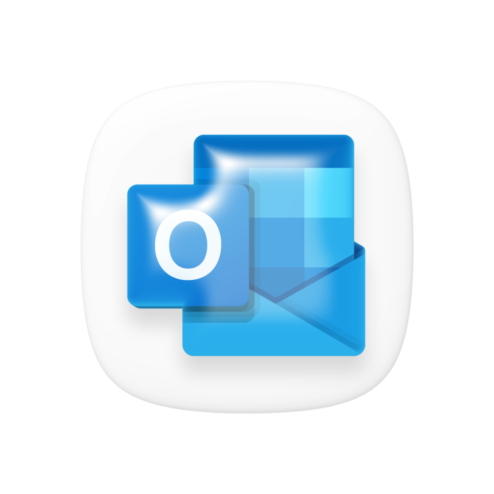 Microsoft Outlook icon on transparent background png
