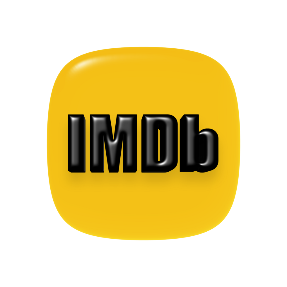 IMDB icon on transparent background png