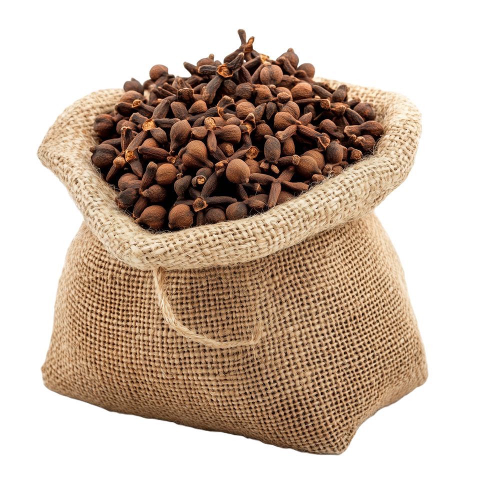 Sack of Cloves A Rich Spice for Culinary Delights png