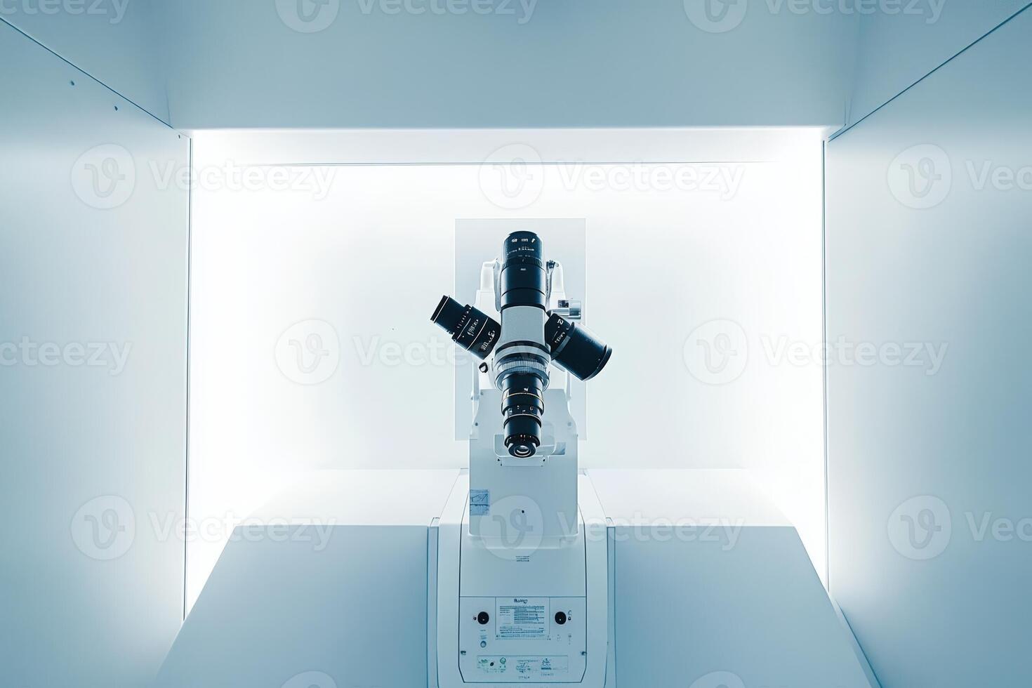 Advanced Multi Lens Camera System in Bright White Room photo