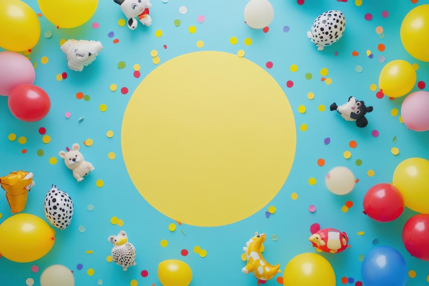 Festive Balloons and Animal Shaped Balloons Celebrate a Party photo