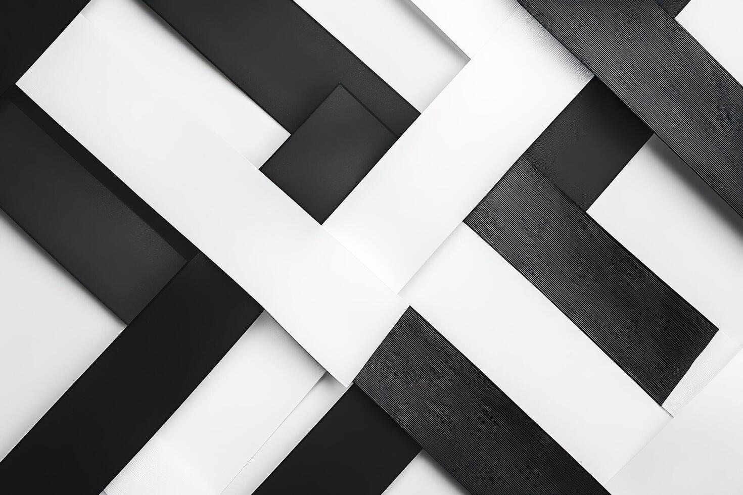 Abstract Black and White Geometric Pattern Design photo