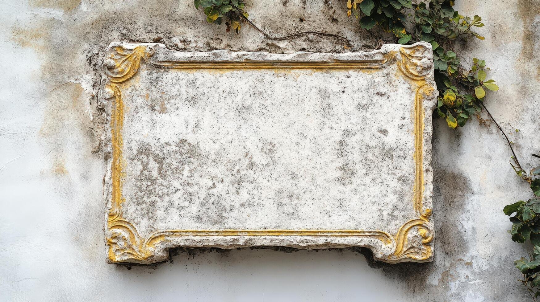 Old sign on the wall of a building photo