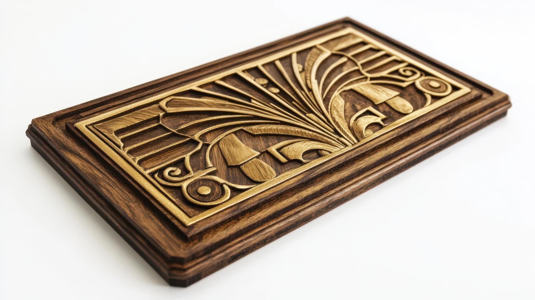 Art deco style box with decorative design photo