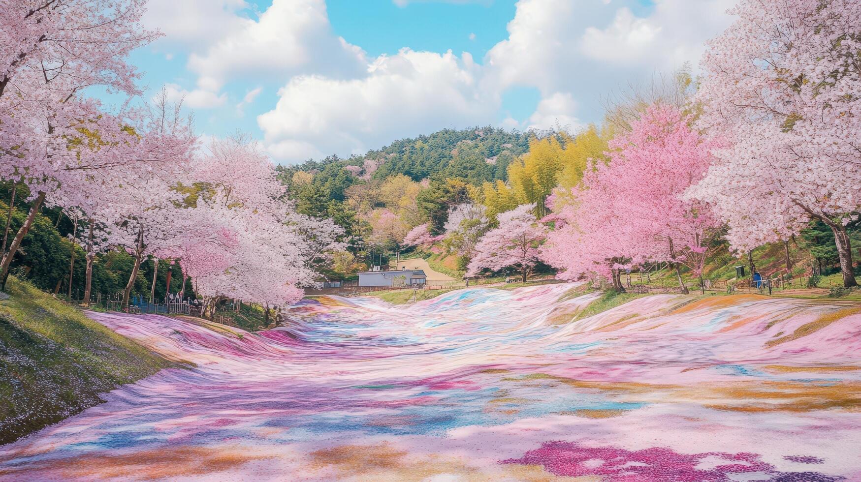 The cherry blossom festival in kyoto, japan photo