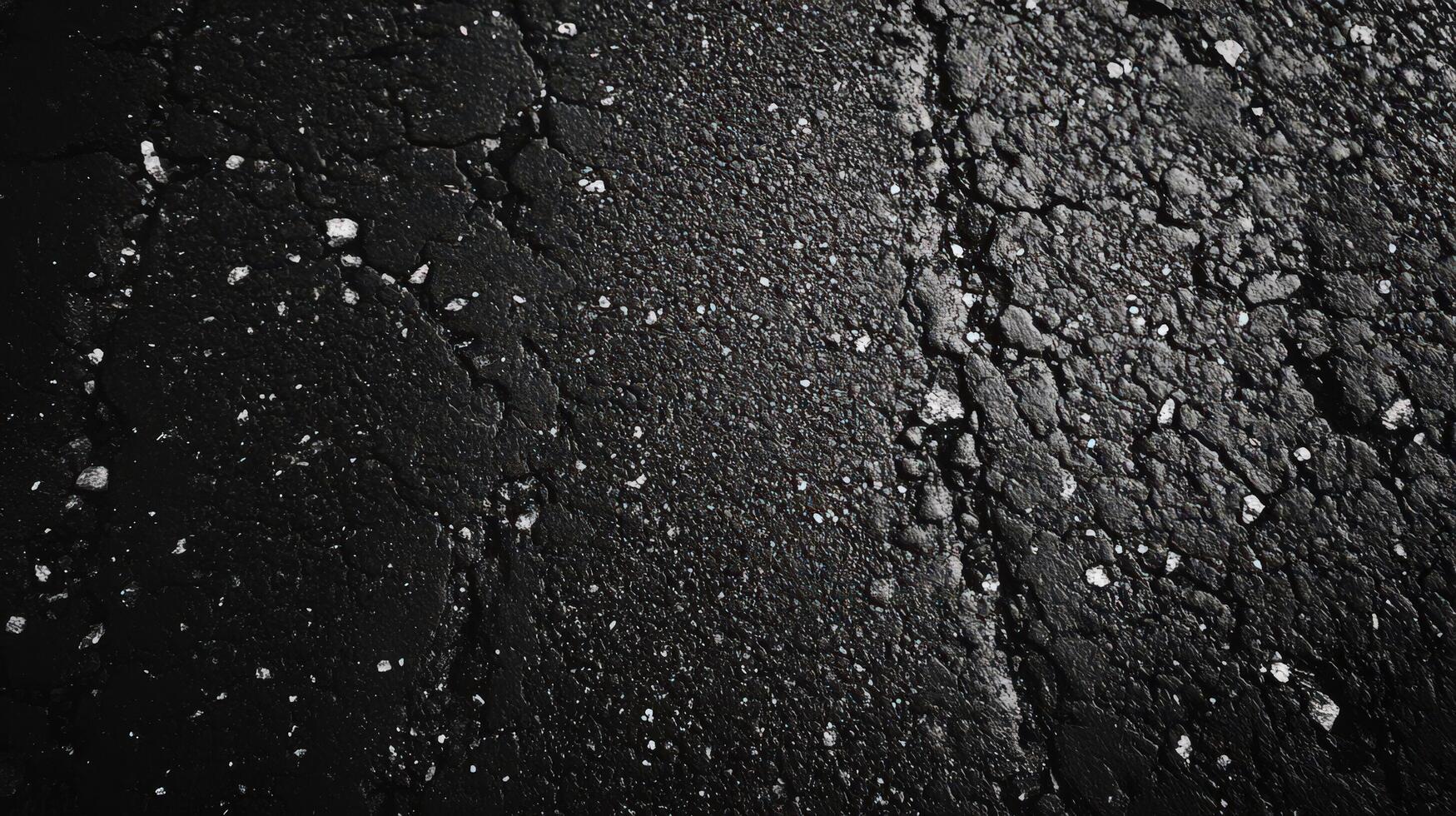 Cracked Asphalt Road Surface Texture Image photo