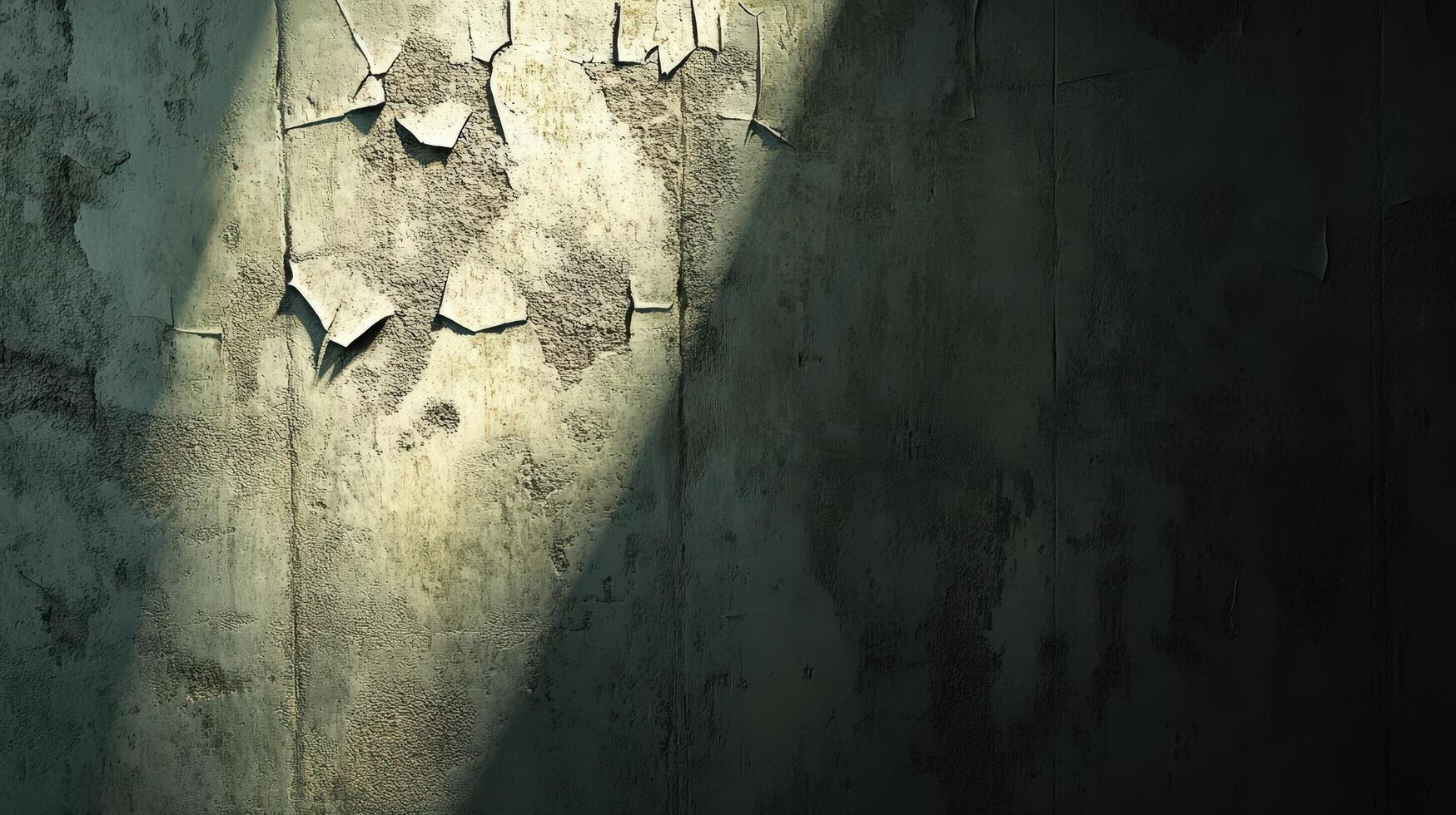 Textured Wall With Peeling Paint And Shadow photo