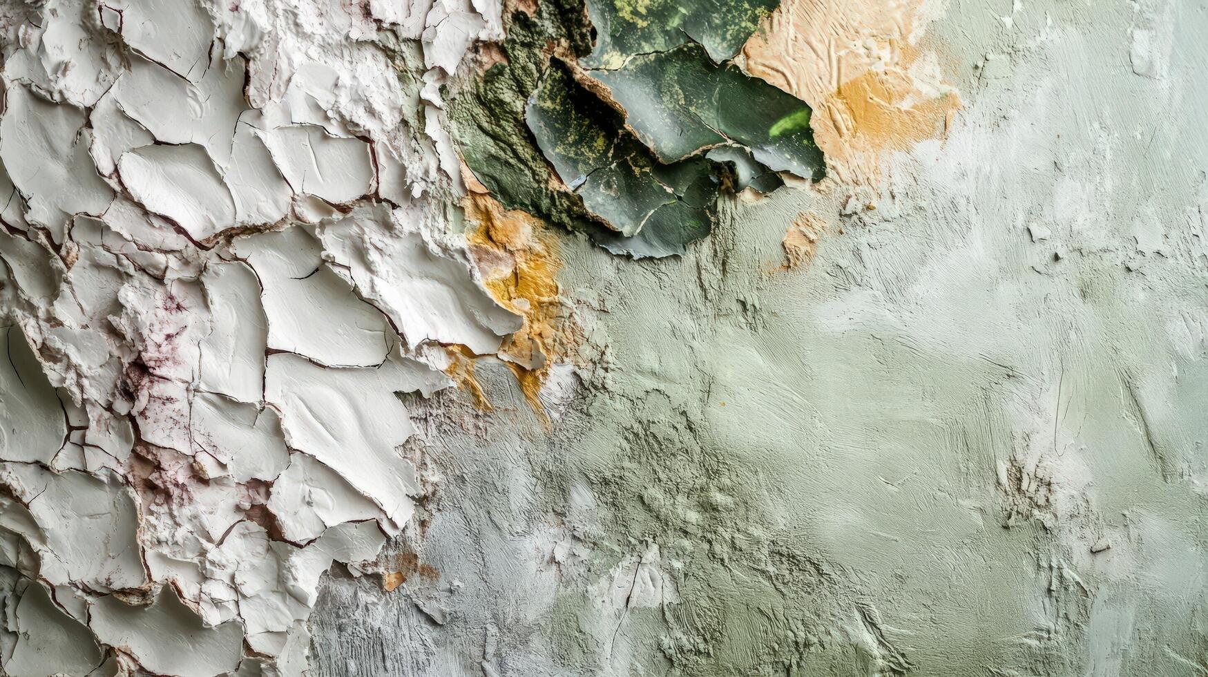 Abstract Textured Wall With Peeling Paint And Cracks photo