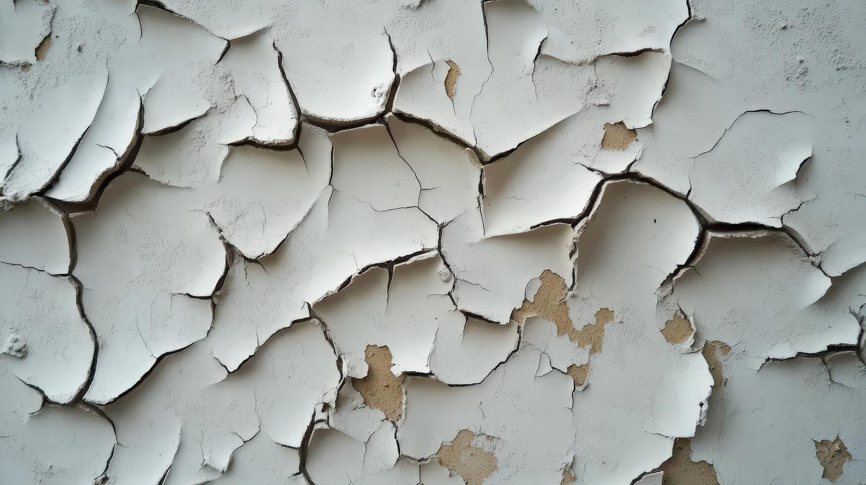 A close up of a white wall with peeling paint photo