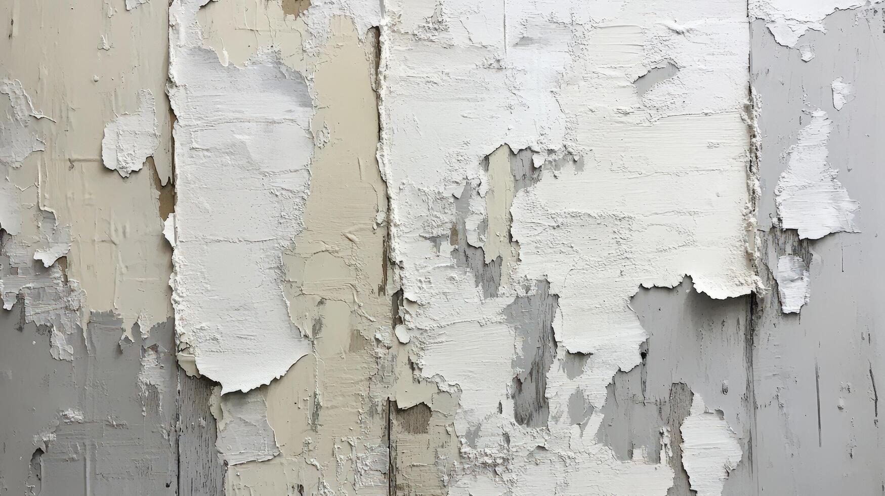 A white wall with peeling paint and peeling paint photo