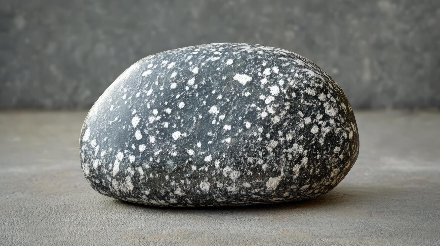 Smooth Dark Grey Stone with White Speckles photo