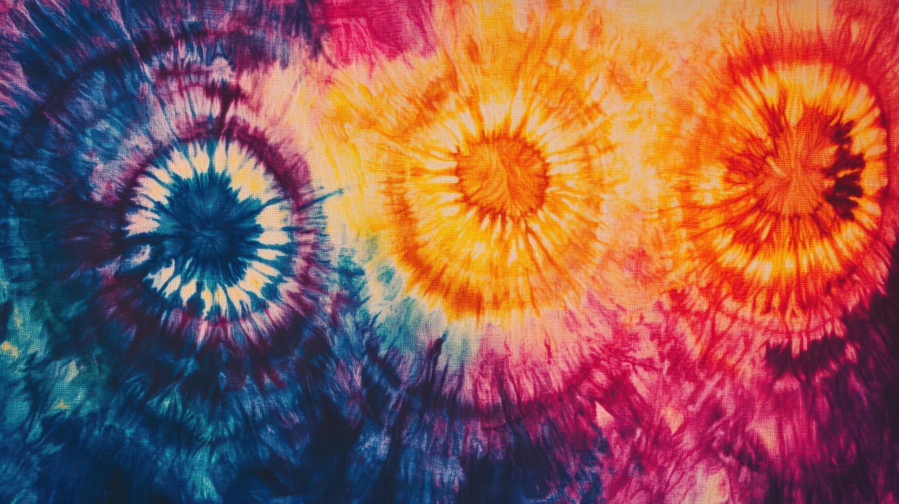 Vibrant Tie Dye Fabric Colorful Swirls Design photo