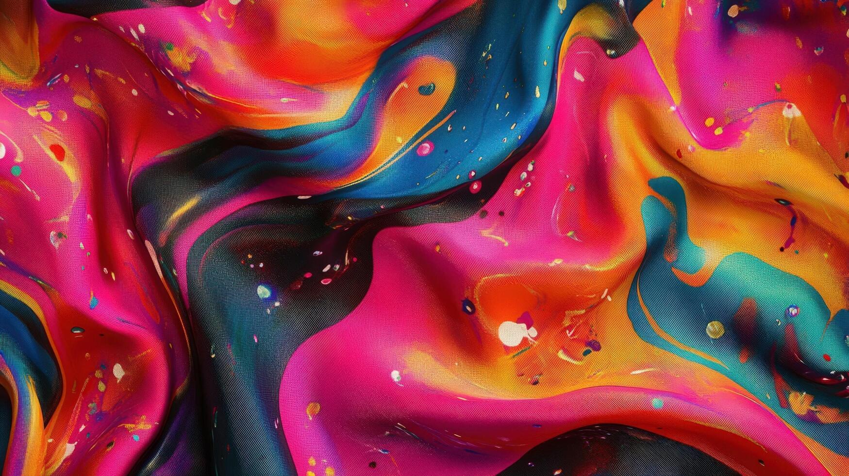 Abstract Colorful Fabric Swirls and Dyes photo