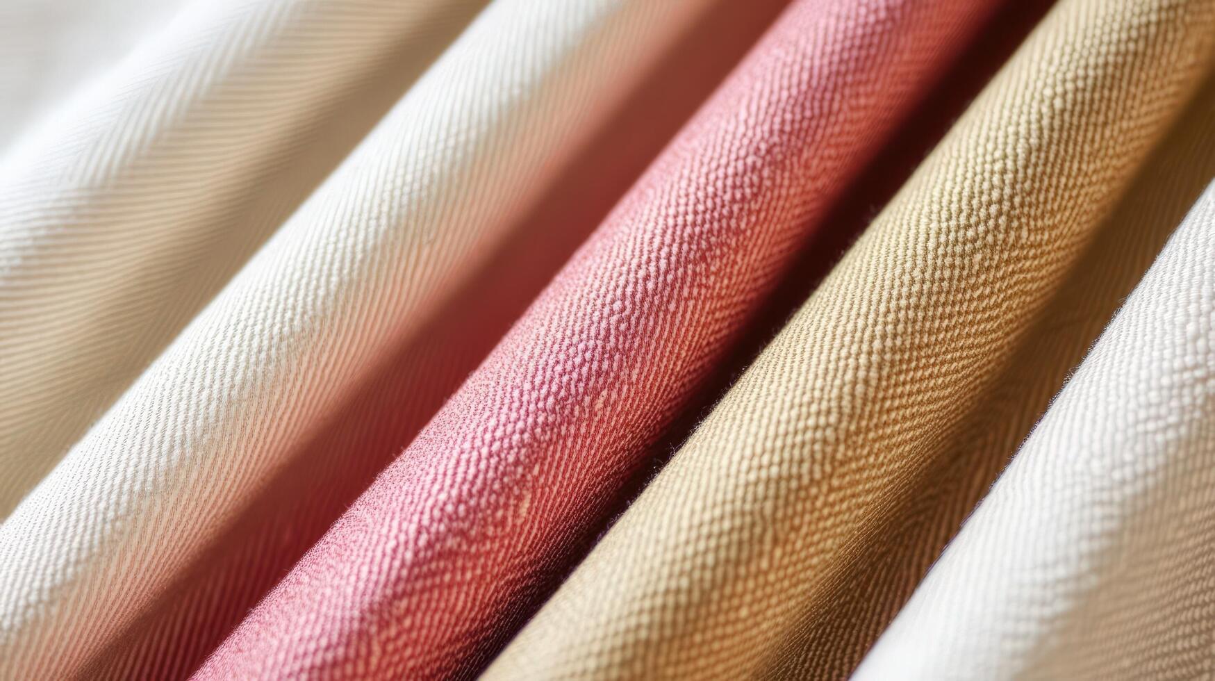 Rolled Fabric Samples Showcasing Diverse Colors And Textures photo