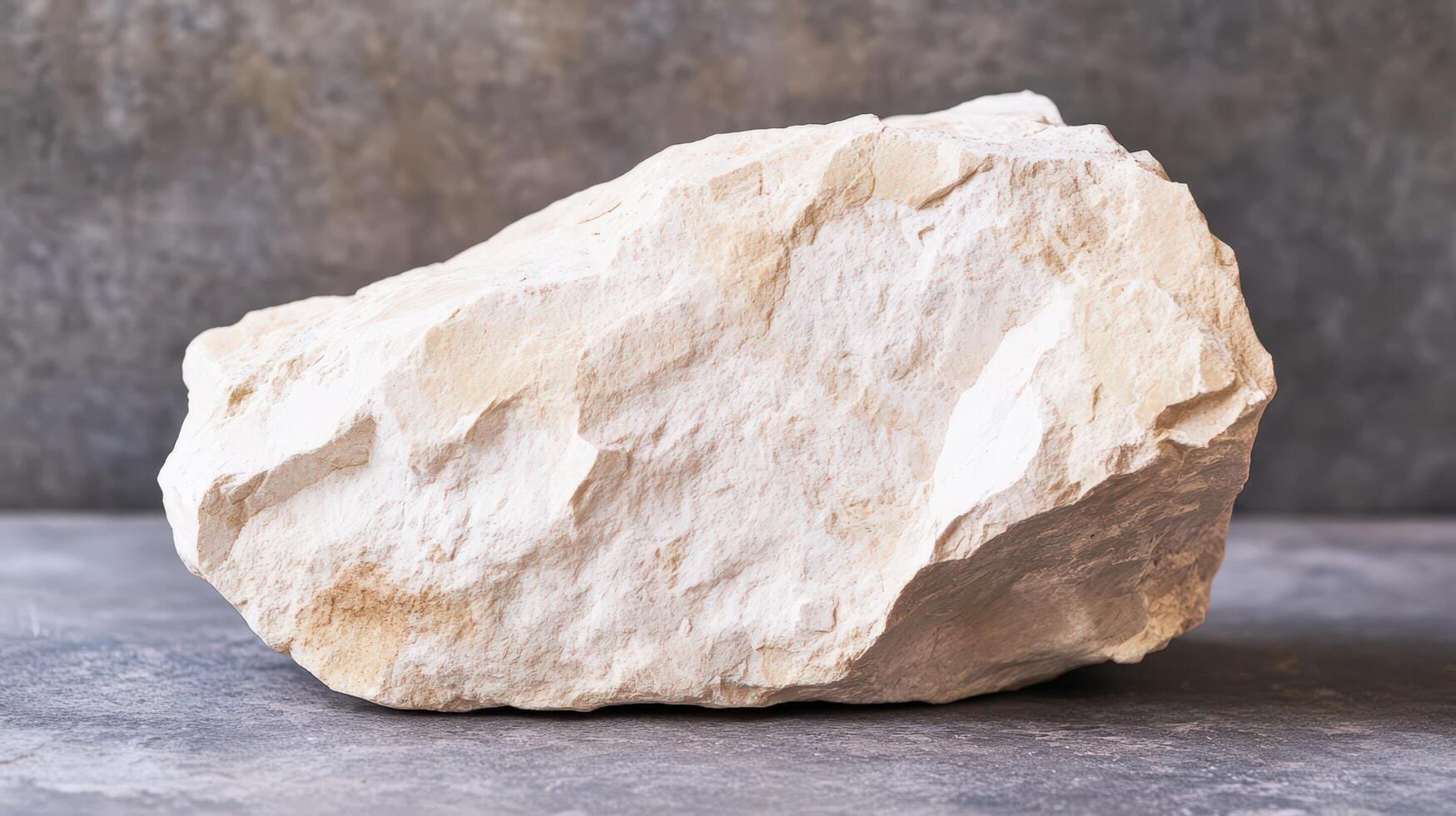 A large off white sedimentary rock sample photo