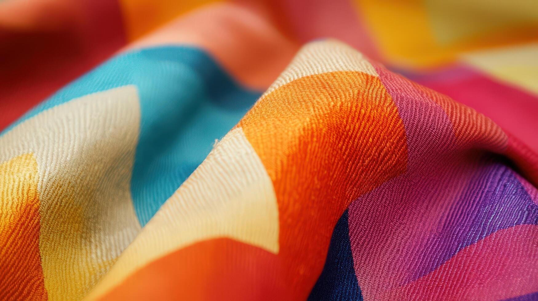 Colorful Fabric Abstract Geometric Pattern Texture photo