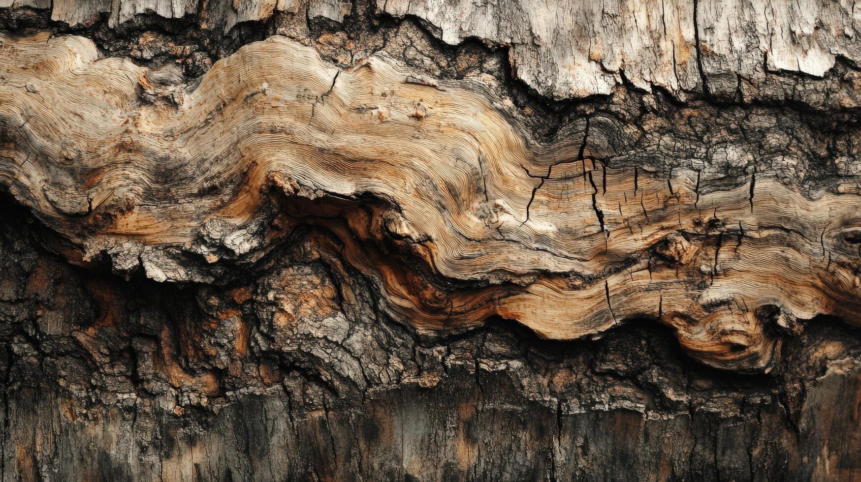 Weathered Wood Texture Shows Natural Grain Patterns photo