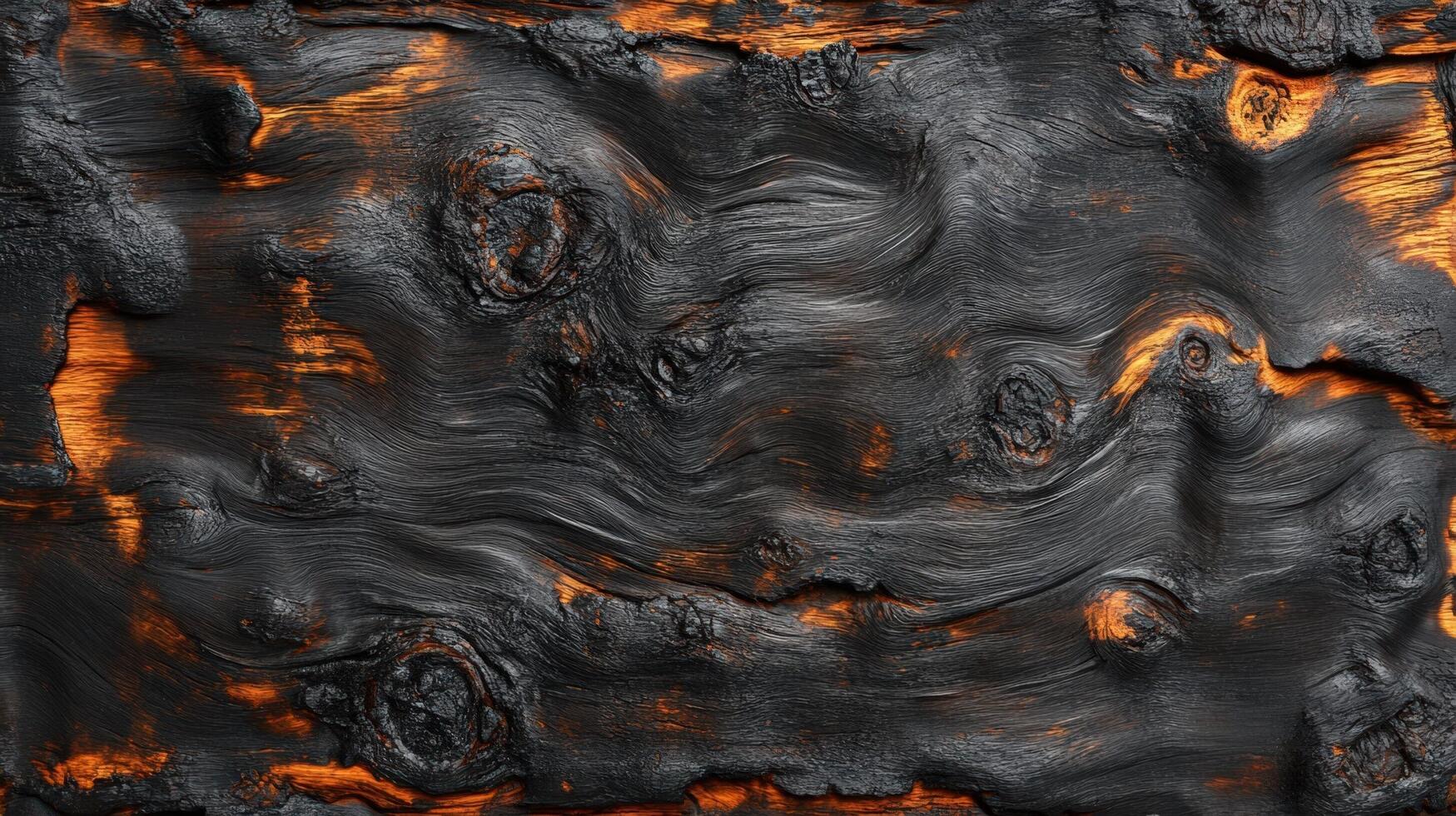 Charred Wood Grain Abstract Texture Pattern photo