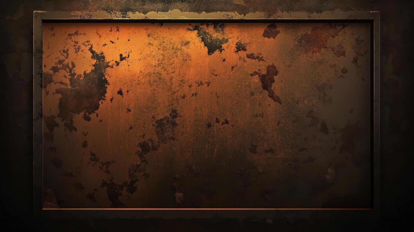 Rusted Metal Texture Background Framed Design photo