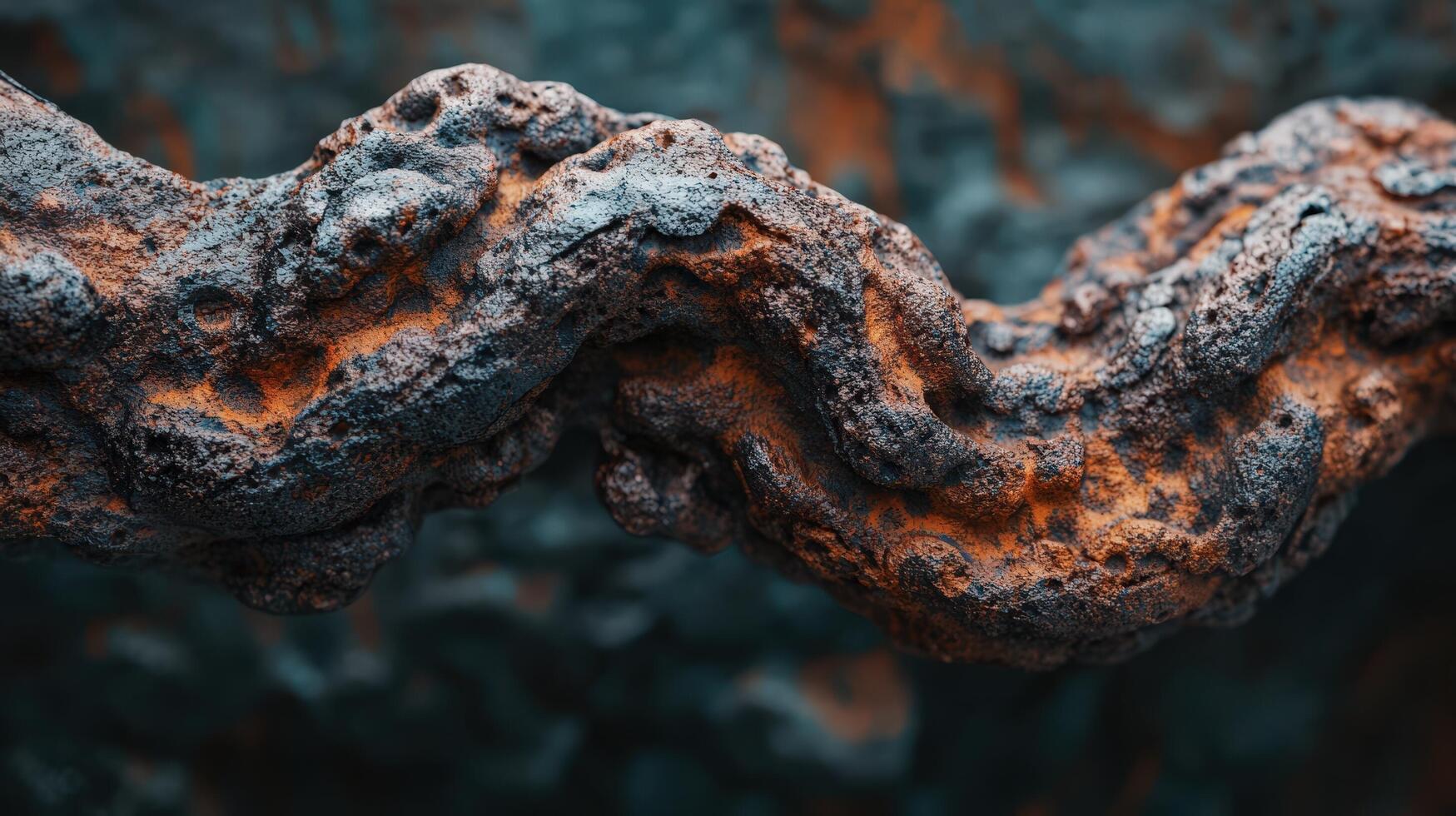 Abstract Rusted Rock Formation Texture Detail photo