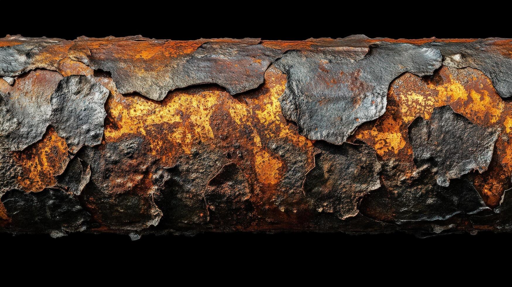 Severely Corroded Metal Pipe Surface Texture photo
