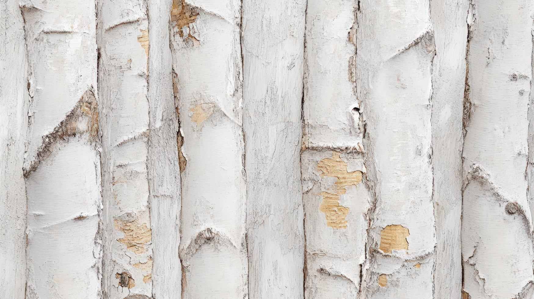White Painted Wooden Planks Showing Aged Texture photo