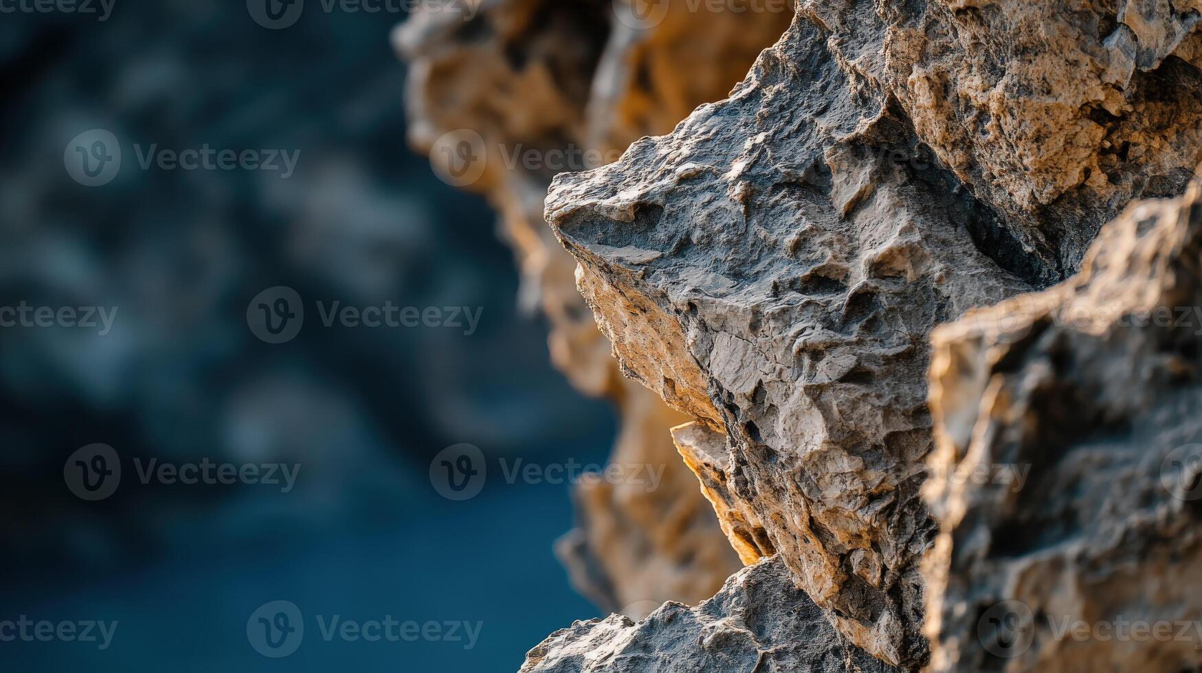Rock formations at twilight photo