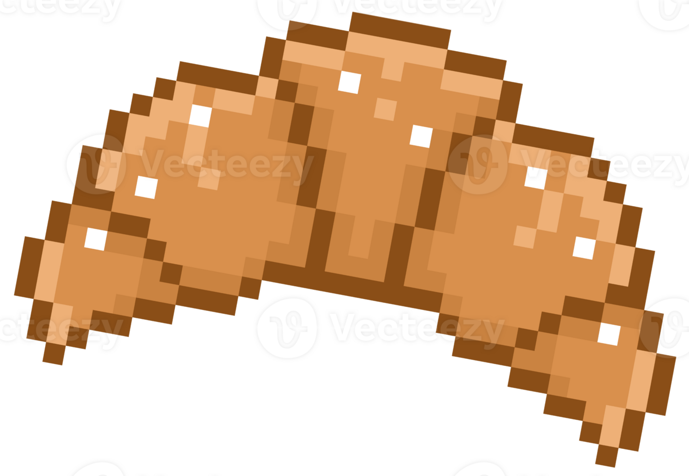 Croissant Pixel art png