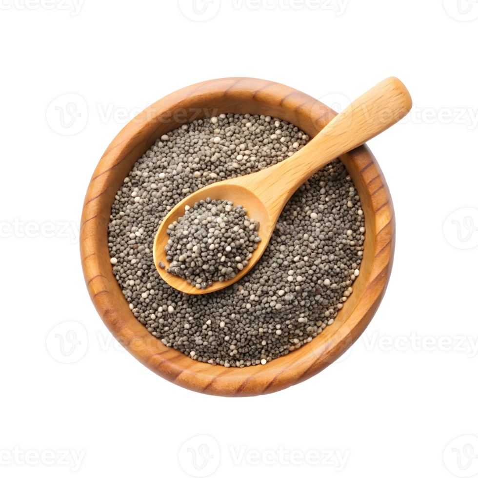 A Close Up of Chia Seeds png