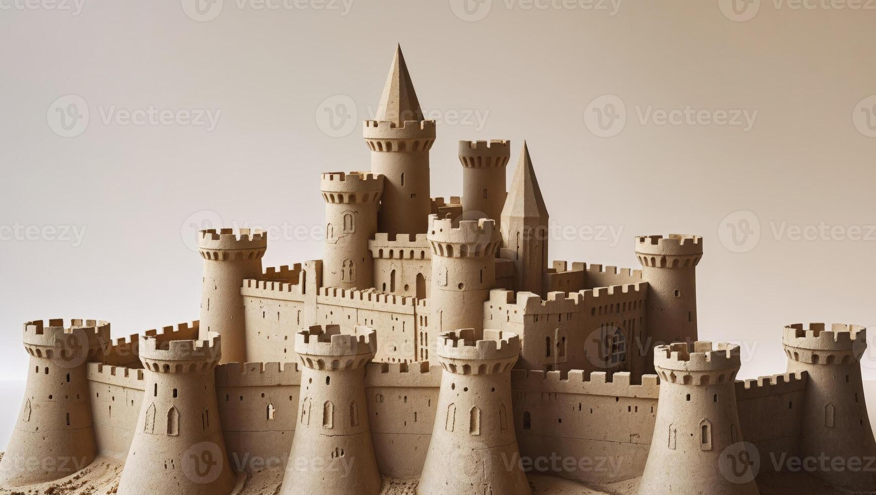 A sand castle made out of sand photo