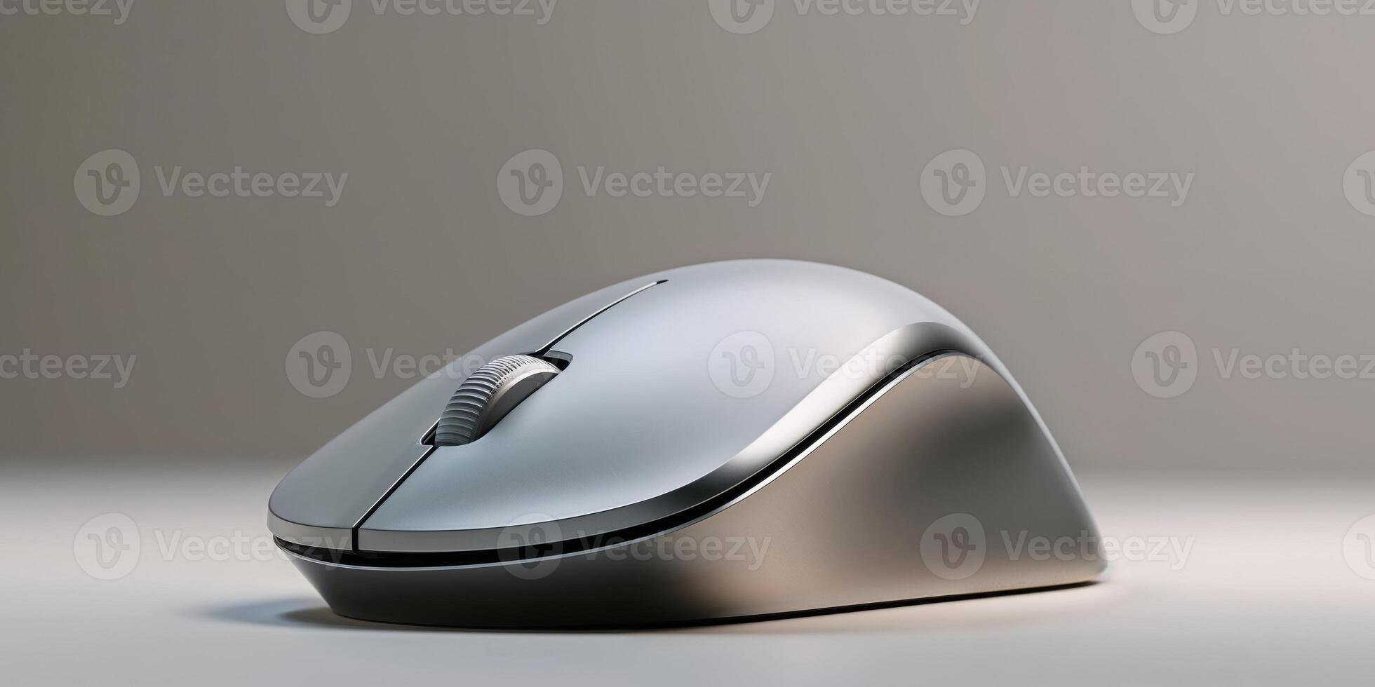 Stylish Wireless Mouse with Smooth Edges and Lighting photo