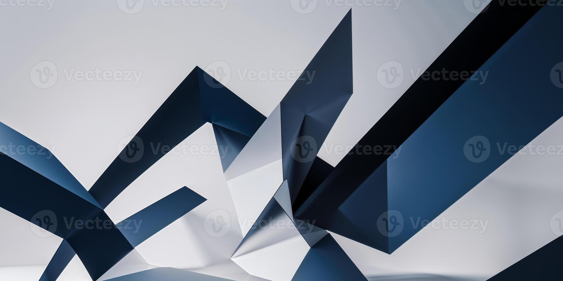 Geometric Abstract Art with Dynamic Lines and Overlapping Shapes Creating Depth and Movement photo