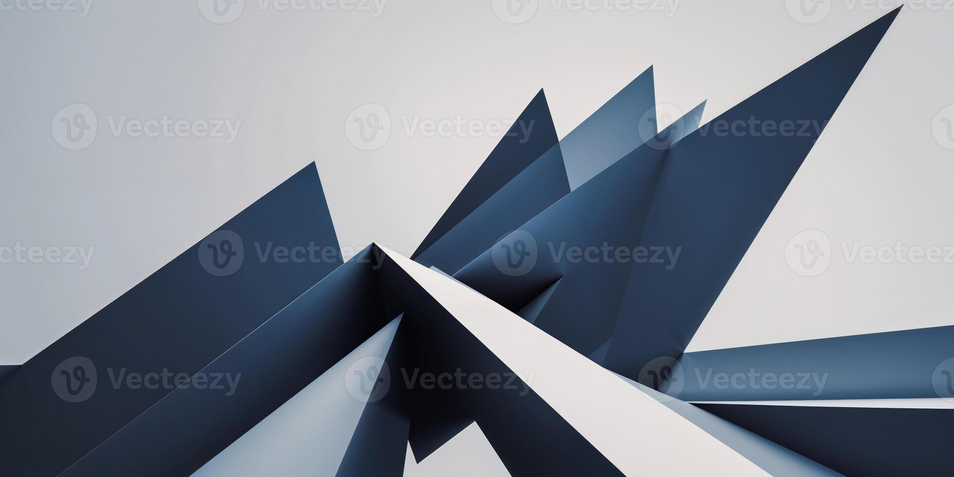 Geometric Abstract Art with Dynamic Lines and Overlapping Shapes Creating Depth and Movement. photo