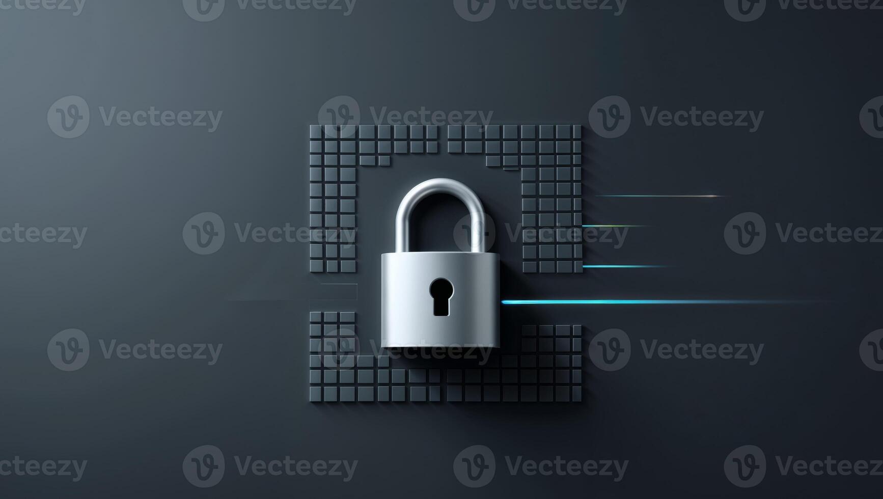 Secure Login Concept with High Contrast Visuals photo