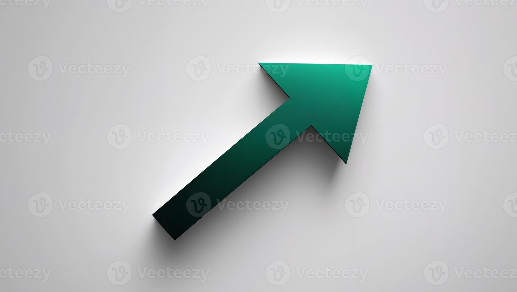 Emerald Arrow Pointing Upwards Symbolic of Progress and Hope photo