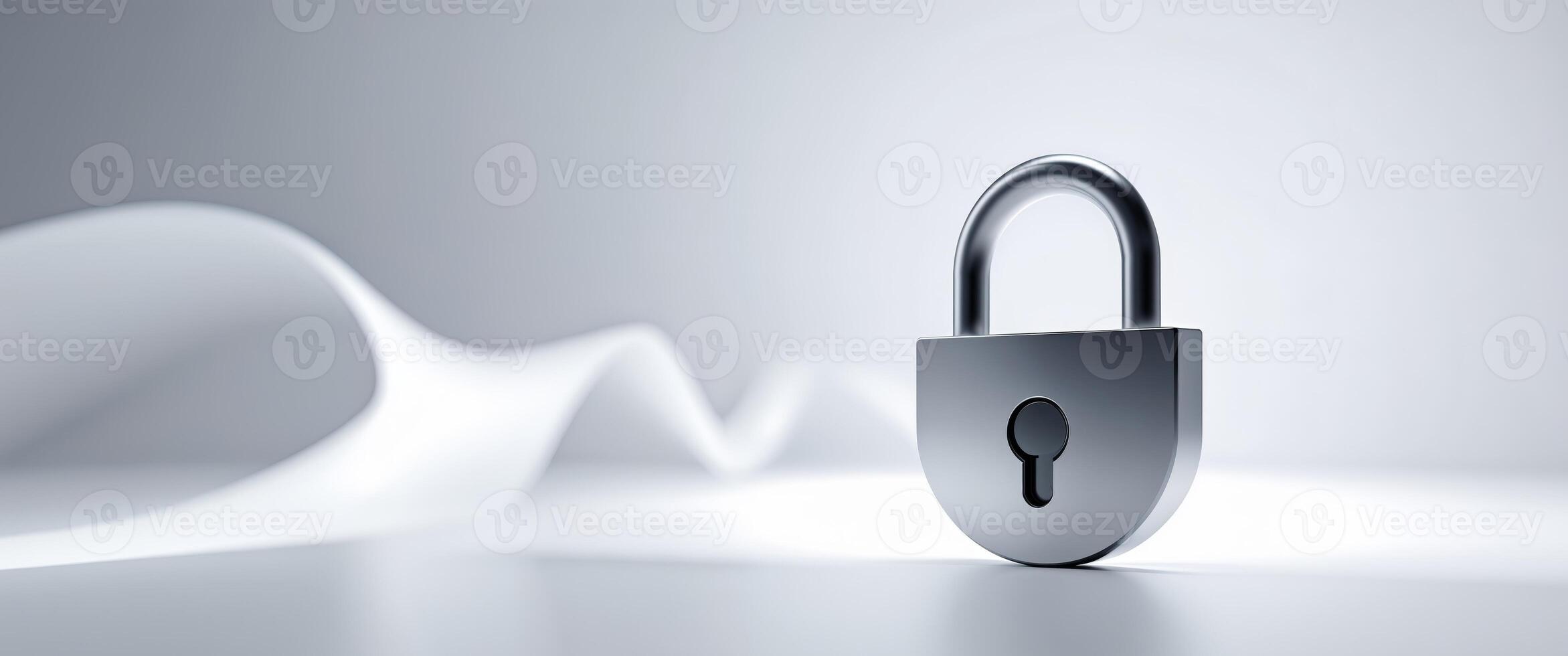Abstract Security Technology Background with Lock Symbol. photo