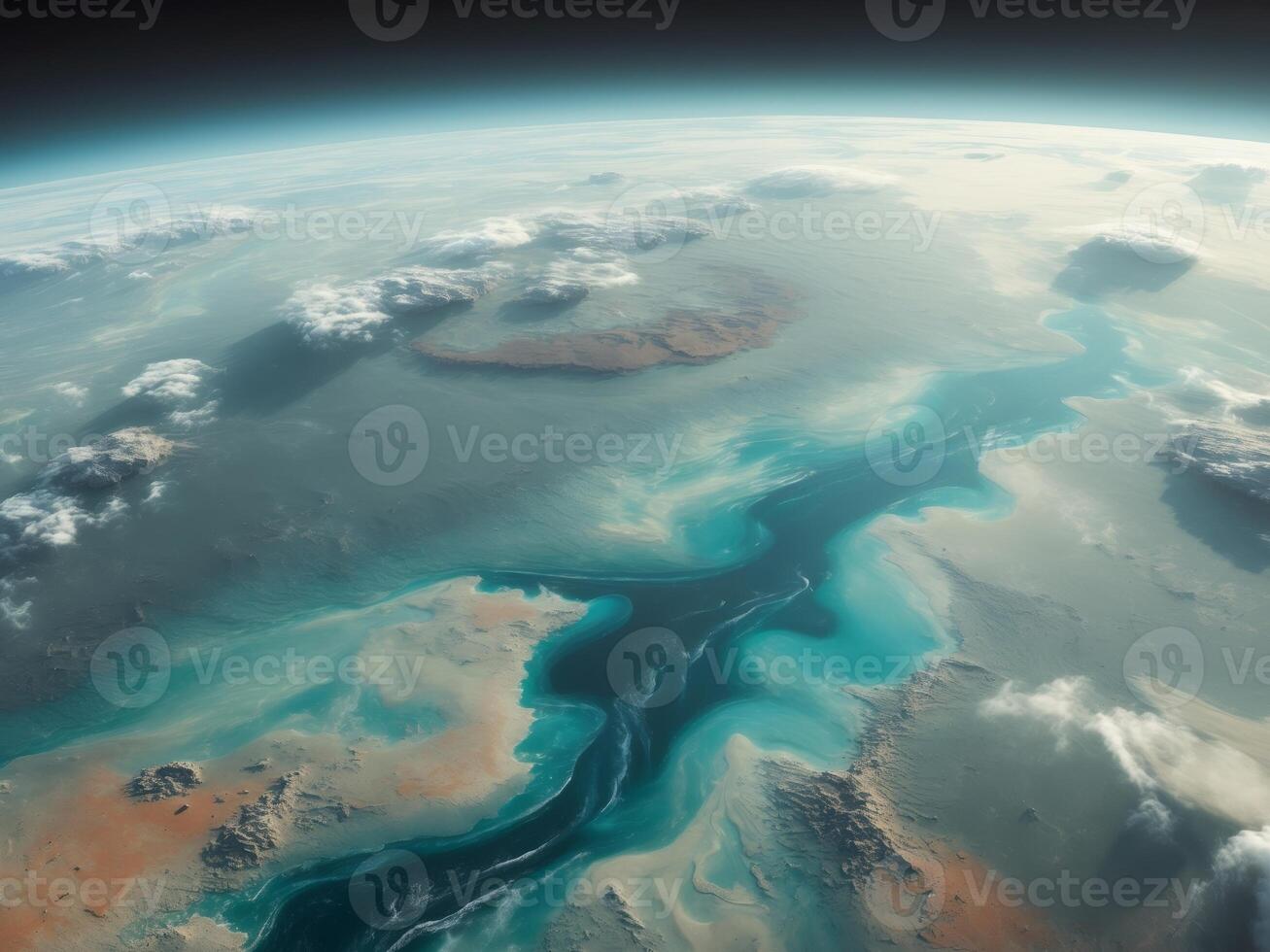 A view of the earth from space photo