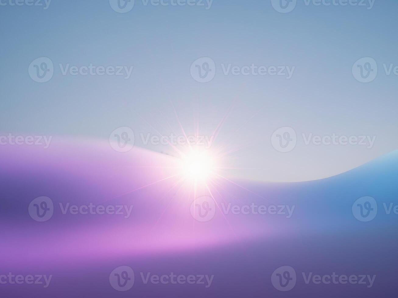 A purple and blue background with the sun shining photo