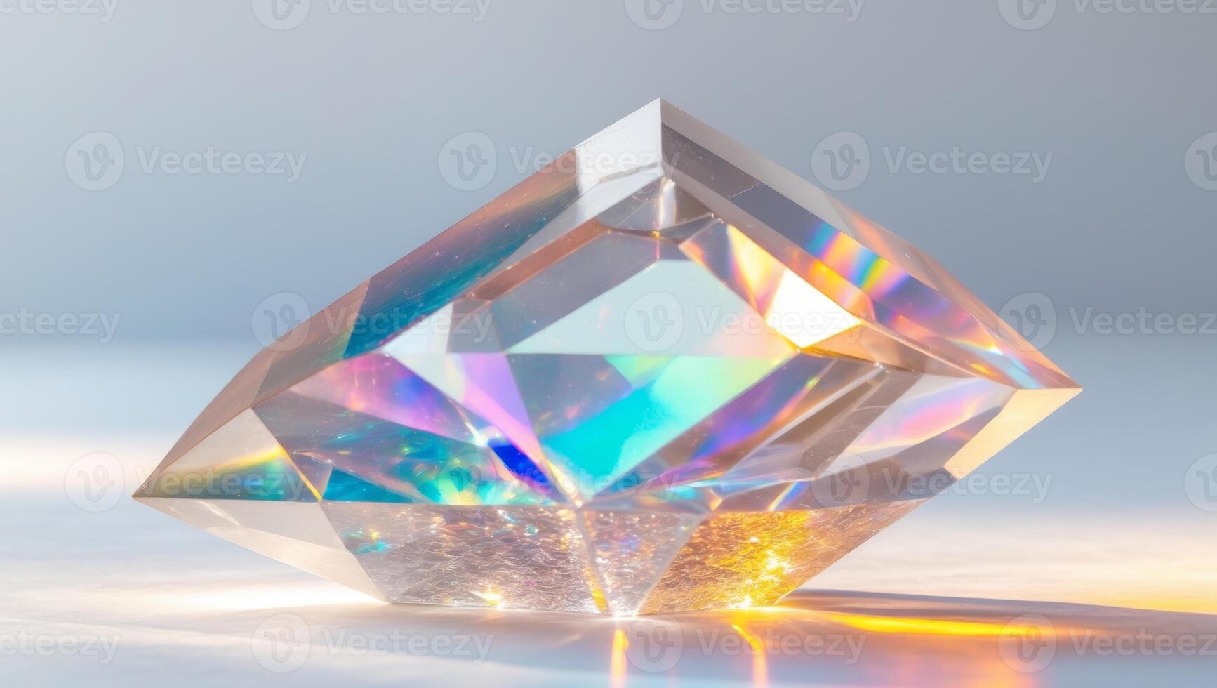Crystal Texture Faceted Experience with Glow with Iridescent photo