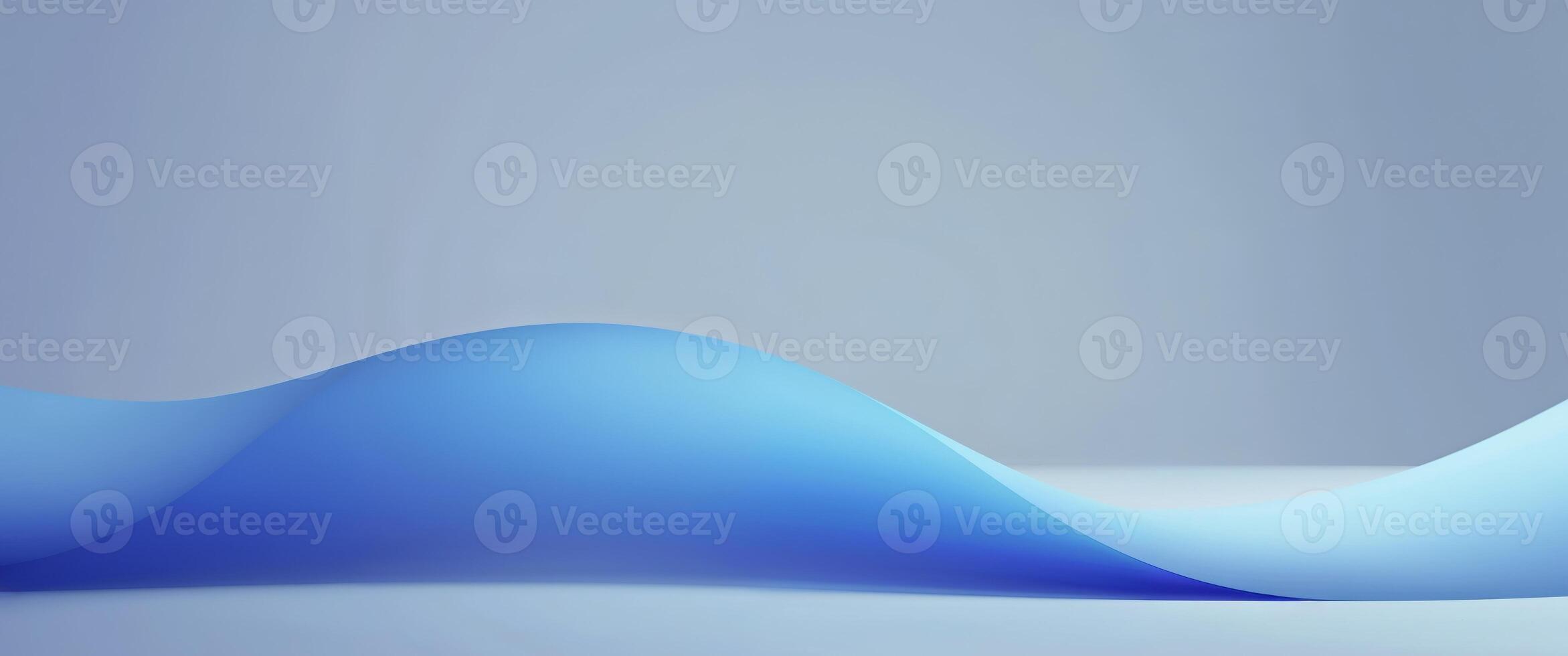Smooth Blue Gradient Studio Lighting Effect photo