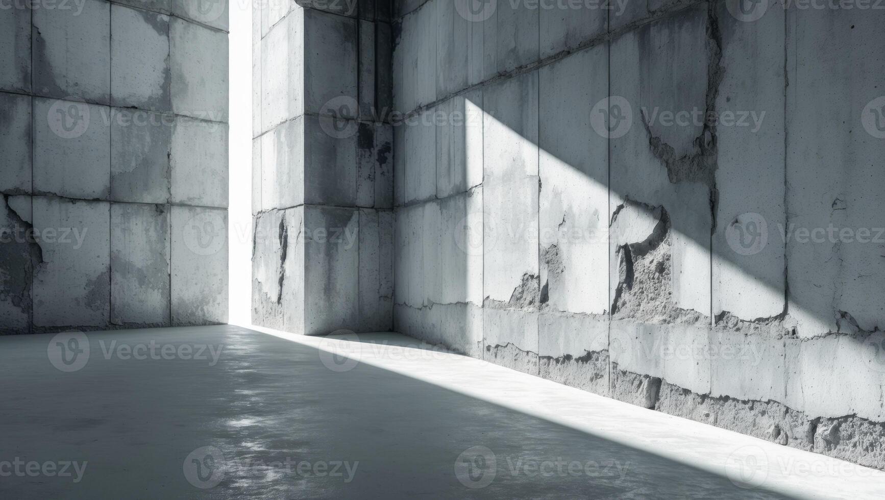 a close up of a concrete wall with a spotlight on it photo