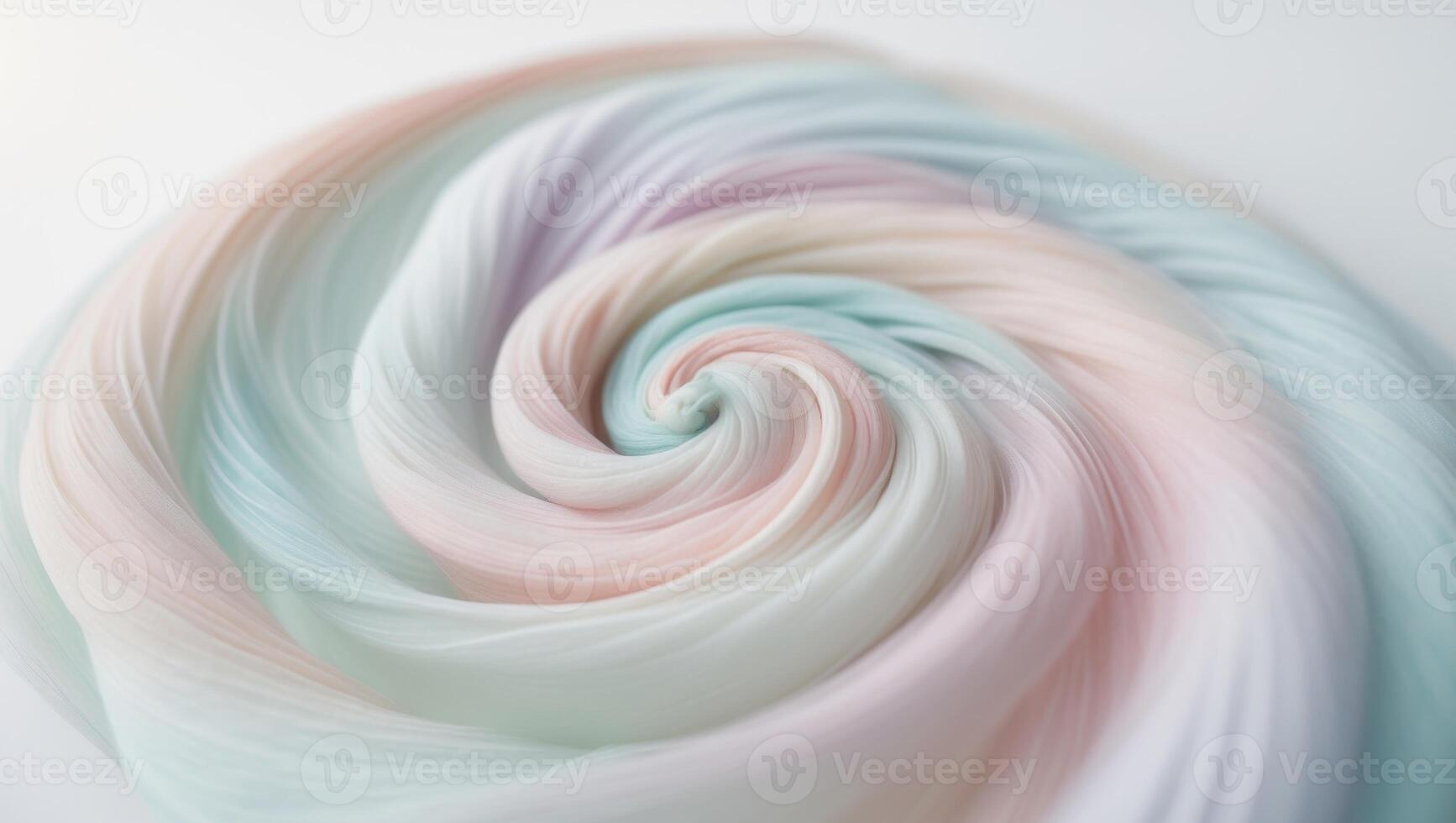 Abstract swirl of pastel colors creates a soft spiral. photo