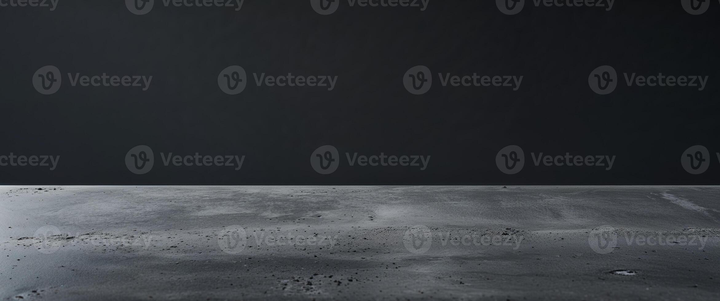 Dark Grey Concrete Tabletop on a Black Background photo