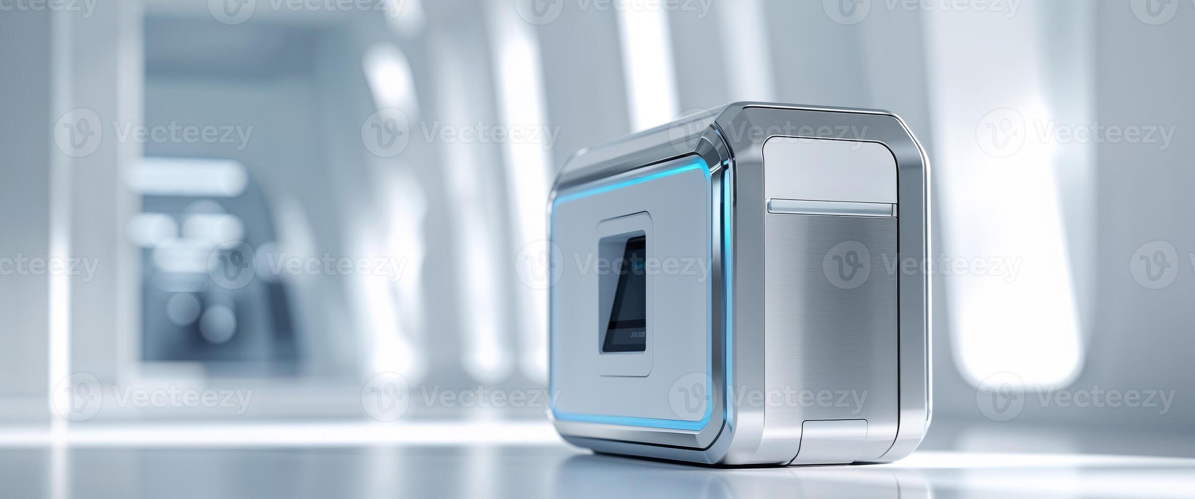 Modern Authentication Technology in Bright Setting. photo