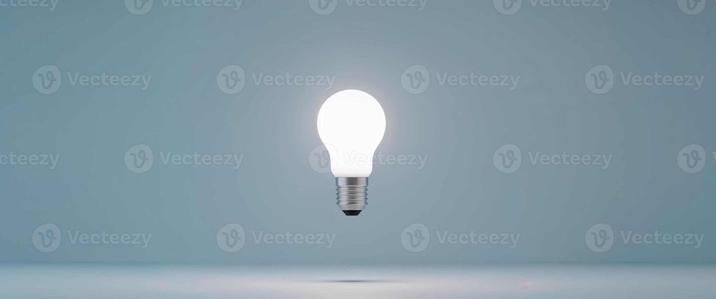A light bulb is shown in the air photo